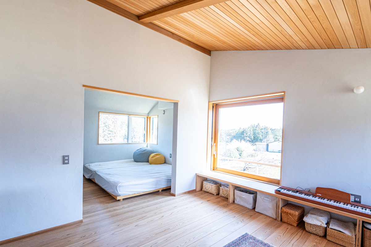 2階にはオープンな空間が広がる